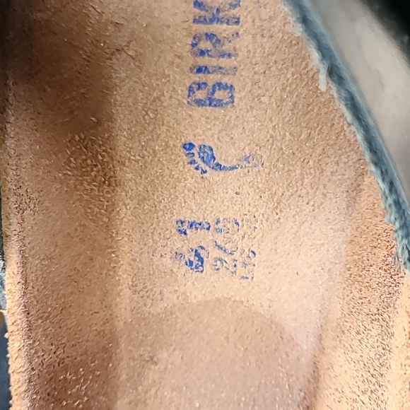 Birkenstock Arizona Metallic Leather Sandals. Size 41 - Picture 6 of 8